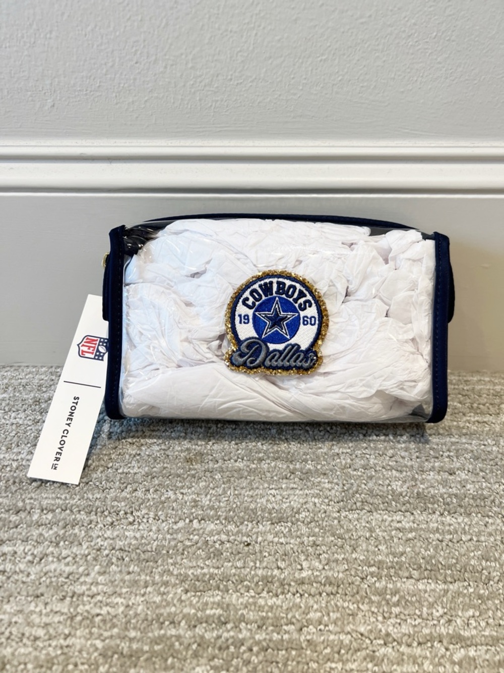 NWT Stoney Clover Lane x NFL Dallas Cowboys Clear Pouch